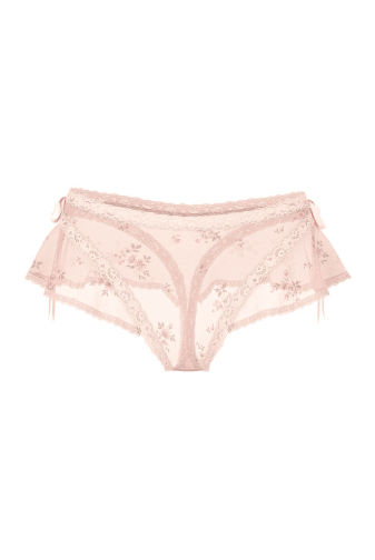 ТРУСКИ СЕТЕВЫЕ ЛЮКС СТРИНГИ PEACH FLORAL BOW Victoria`s Secret