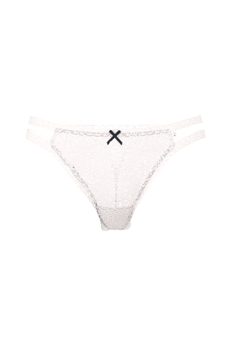 Трусики PINK СТРИНГИ WHITE EMBR LACE STRIP Victoria`s Secret