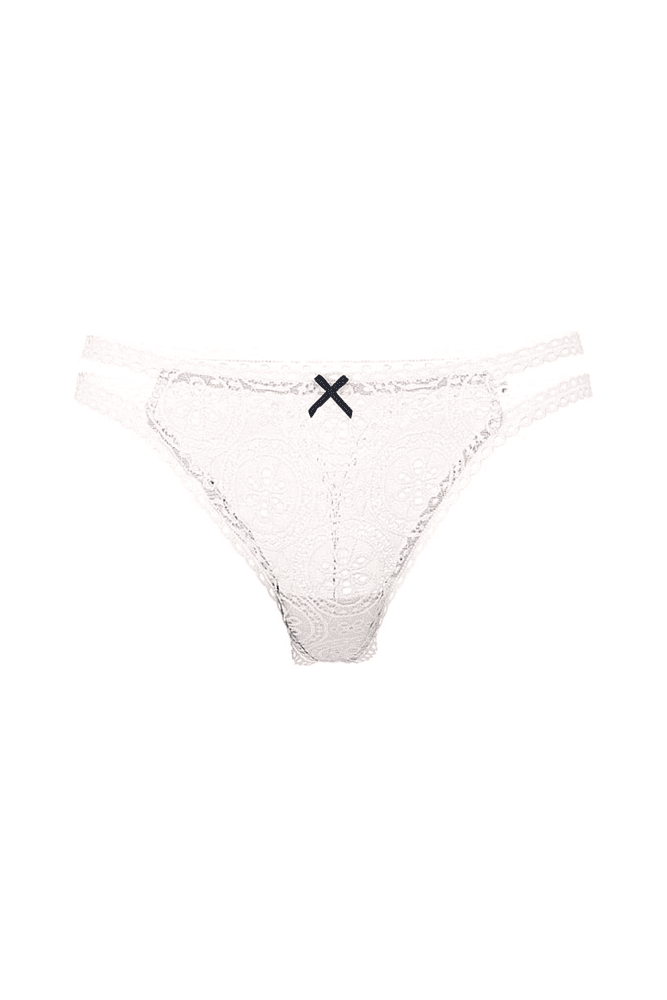 Трусики PINK СТРІНГИ WHITE EMBR LACE STRIP Victoria`s Secret