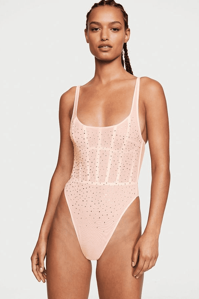 БОДІ ЗІ СТРАЗАМИ PUREST PINK Victoria`s Secret