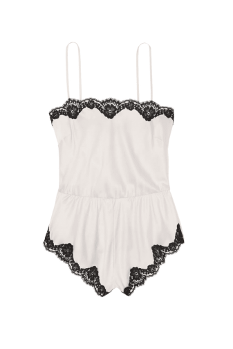 Пеньюар WHITE SATIN ROMPER Victoria`s Secret