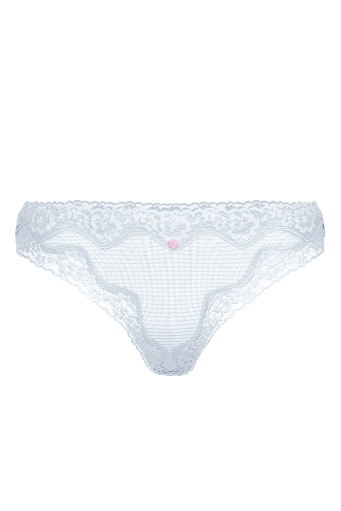 Трусики РУБЕЖНЫЕ СТРИНГИ PALE BLUE MODAL ROSE Victoria`s Secret