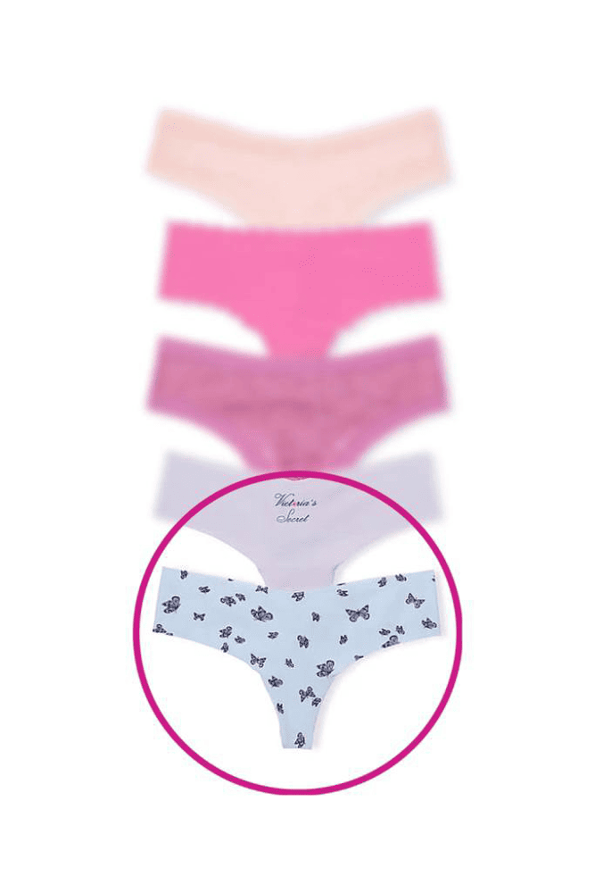 Трусики БЕЗШОВНІ СТРІНГИ BLUE BUTTERFLY Victoria`s Secret