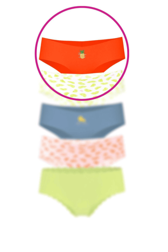 Трусики БЕСПЛАТНЫЕ БРАЗИЛИАНЫ ORANGE PINEAPPLE Victoria`s Secret