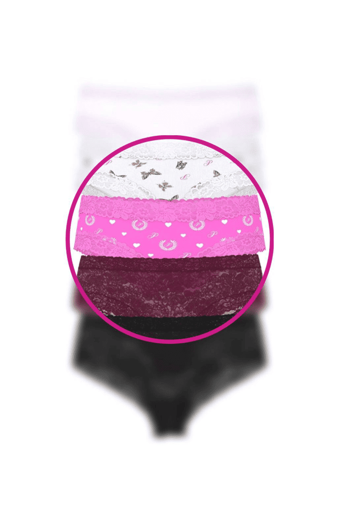 ТРУСКИ Хлопчатобумажные бразилианы Рубчик HOT PINK LOGO PINK Victoria`s Secret