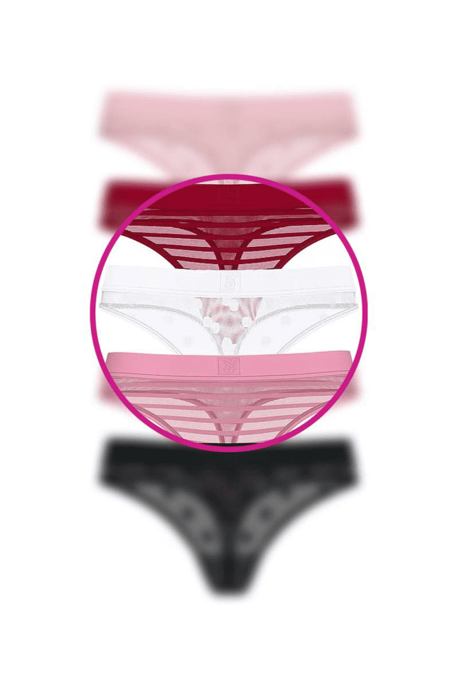 Трусики З РЕЗИНКОЮ СТРІНГИ WHITE DOT MESH Victoria`s Secret