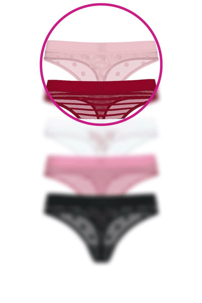 Трусики З РЕЗИНКОЮ СТРІНГИ PINK DOT MESH Victoria`s Secret