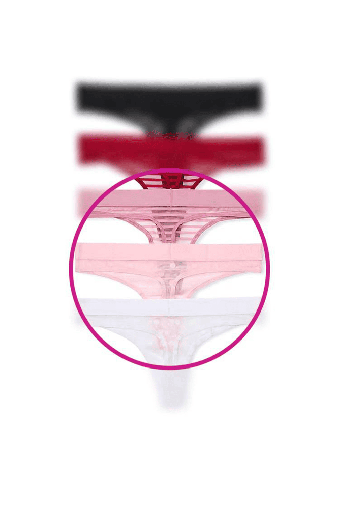 Трусики З РЕЗИНКОЮ СТРІНГИ PINK DOT MESH Victoria`s Secret