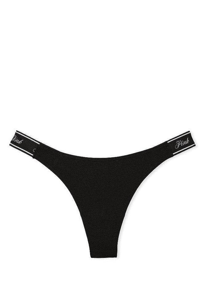 Трусики PINK СТРІНГИ BLACK LOGO PINK Victoria`s Secret