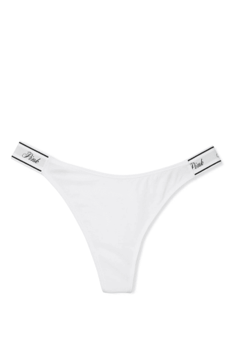 Трусики PINK СТРИНГИ WHITE LOGO Victoria`s Secret