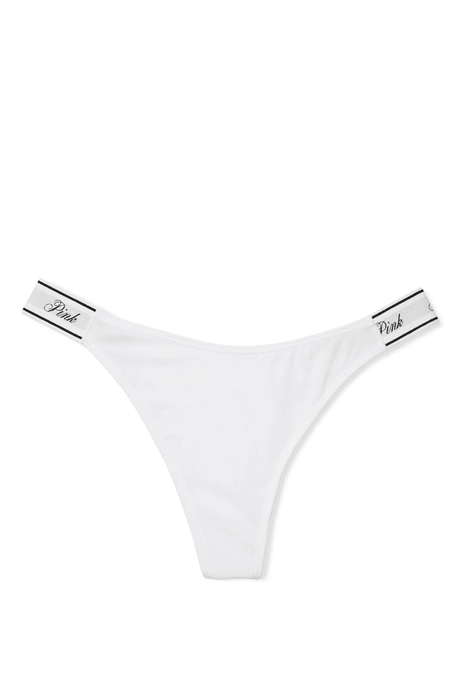 Трусики PINK СТРІНГИ WHITE LOGO Victoria`s Secret