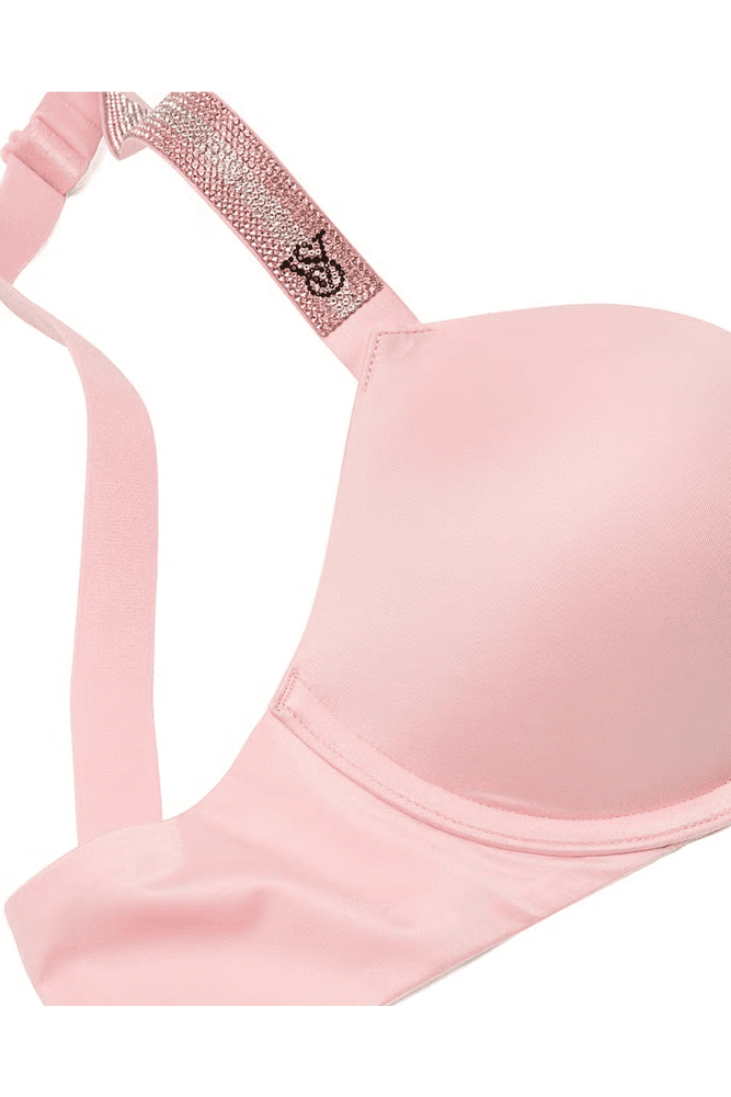 БЮСТГАЛЬТЕР ЗІ СТРАЗАМИ ПУШ-АП PINK STRIPE Victoria`s Secret БЮСТГАЛЬТЕР ЗІ СТРАЗАМИ ПУШ-АП PINK STRIPE Victoria`s Secret