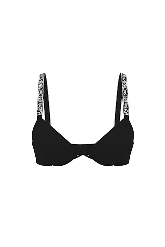 БЮСТГАЛЬТЕР СО СТРАЗАМИ ПУШ-АП BLACK VS NEW Victoria`s Secret