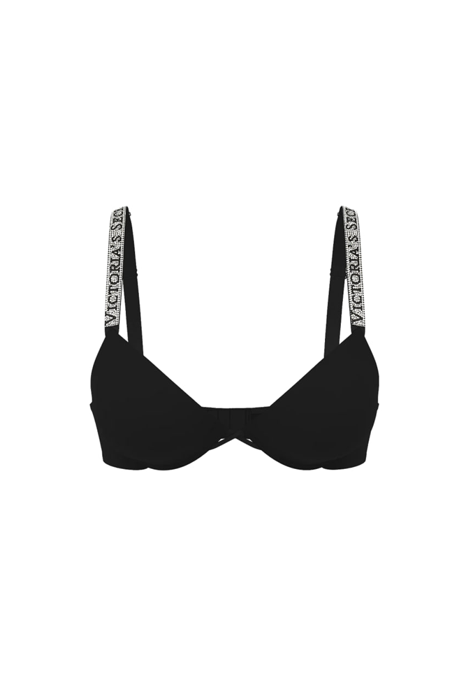 БЮСТГАЛЬТЕР ЗІ СТРАЗАМИ ПУШ-АП BLACK VS NEW Victoria`s Secret