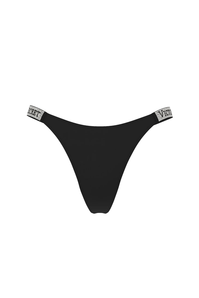 Трусики ЗІ СТРАЗАМИ СТРІНГИ BLACK VS NEW Victoria`s Secret