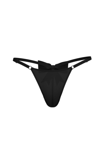 Трусики V-THONG BLACK BOW EMBL Victoria`s Secret
