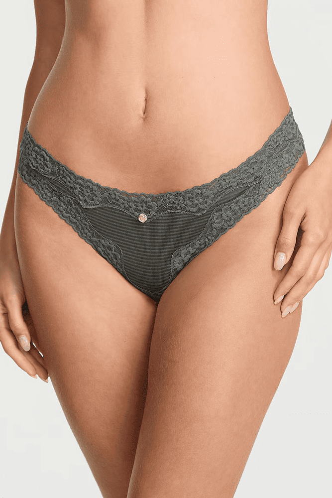 Трусики МЕРЕЖИВНІ СТРІНГИ GREY MODAL ROSE Victoria`s Secret