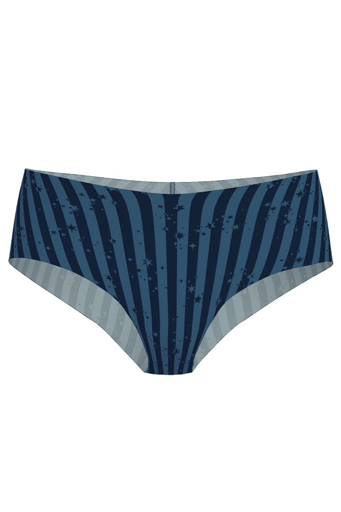 Трусики БЕЗШОВНІ СТРІНГИ NAVY STRIPE STARS Victoria`s Secret