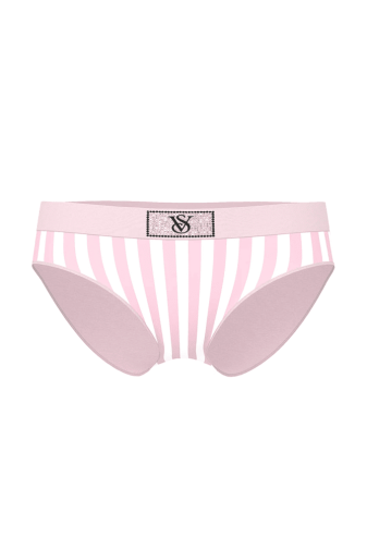 Трусики З РЕЗИНКОЮ БРАЗИЛІАНИ PINK STRIPE HIP EMBL Victoria`s Secret