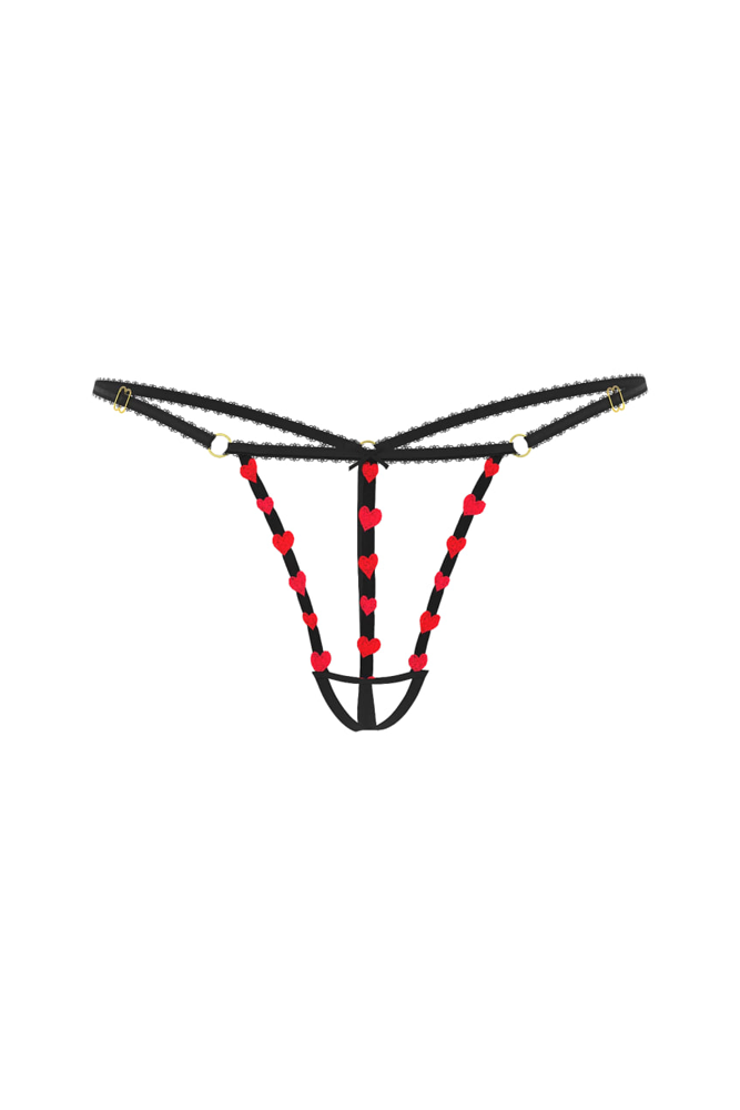 Трусики VERY SEXY СТРИНГИ RED HEARTS OUVERT Victoria`s Secret