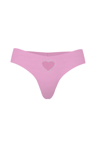 Трусики БЕЗШОВНІ СТРІНГИ LILAC HEART EMBL Victoria`s Secret