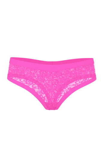 Трусики БЕСПЛАТНЫЕ СТРИНГИ HOT PINK LACE Victoria`s Secret