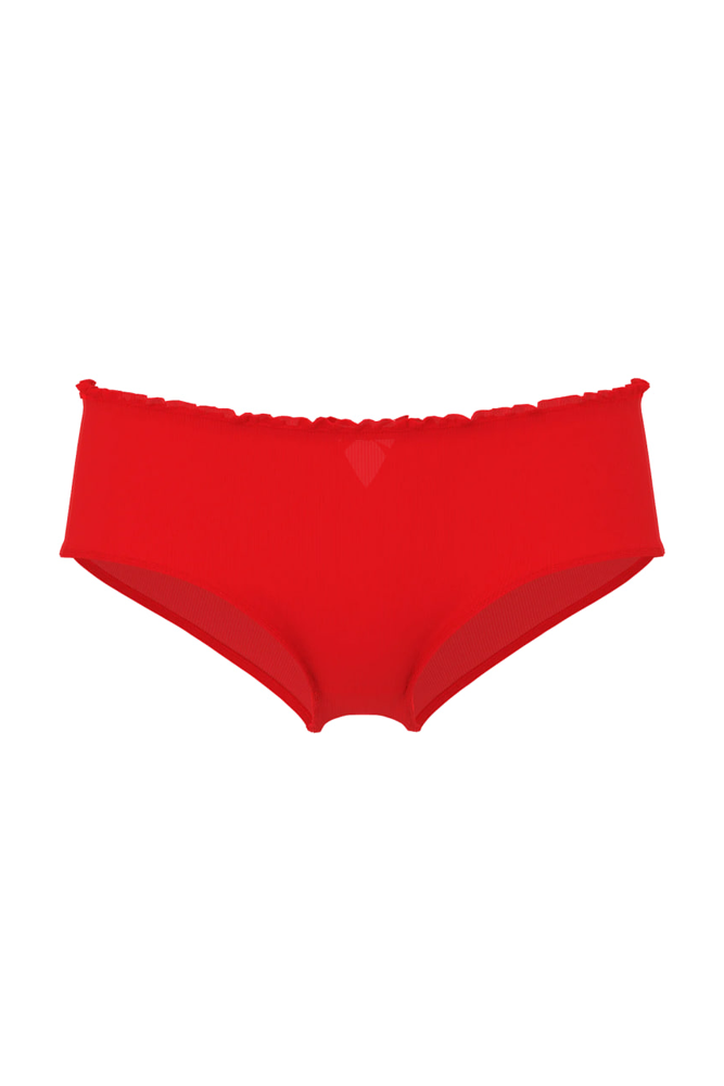 Трусики БАВОВНЯНІ БРАЗИЛІАНИ РУБЧИК RED BOW BACK Victoria`s Secret