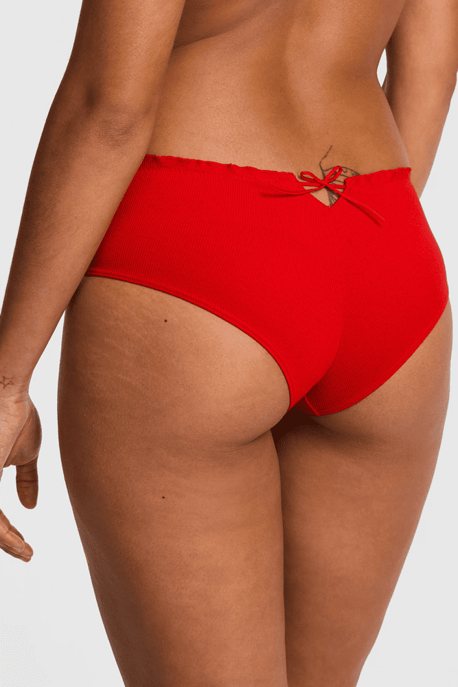 Трусики БАВОВНЯНІ БРАЗИЛІАНИ РУБЧИК RED BOW BACK Victoria`s Secret Трусики БАВОВНЯНІ БРАЗИЛІАНИ РУБЧИК RED BOW BACK Victoria`s Secret