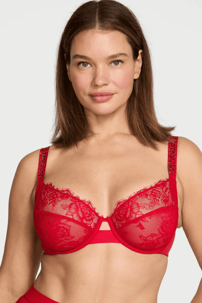 БЮСТГАЛЬТЕР ЗІ СТРАЗАМИ БЕЗ ПУШ-АП LIPSTICK Victoria`s Secret БЮСТГАЛЬТЕР ЗІ СТРАЗАМИ БЕЗ ПУШ-АП LIPSTICK Victoria`s Secret