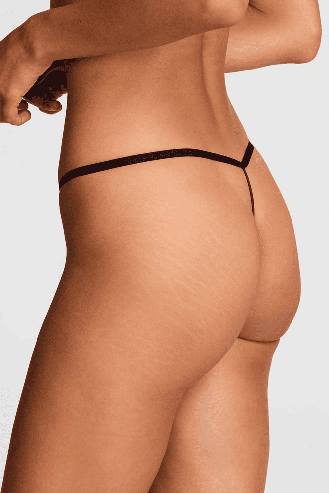 Трусики БЕЗШОВНІ СТРІНГИ BLACK STRAWBERRY V-TH Victoria`s Secret Трусики БЕЗШОВНІ СТРІНГИ BLACK STRAWBERRY V-TH Victoria`s Secret