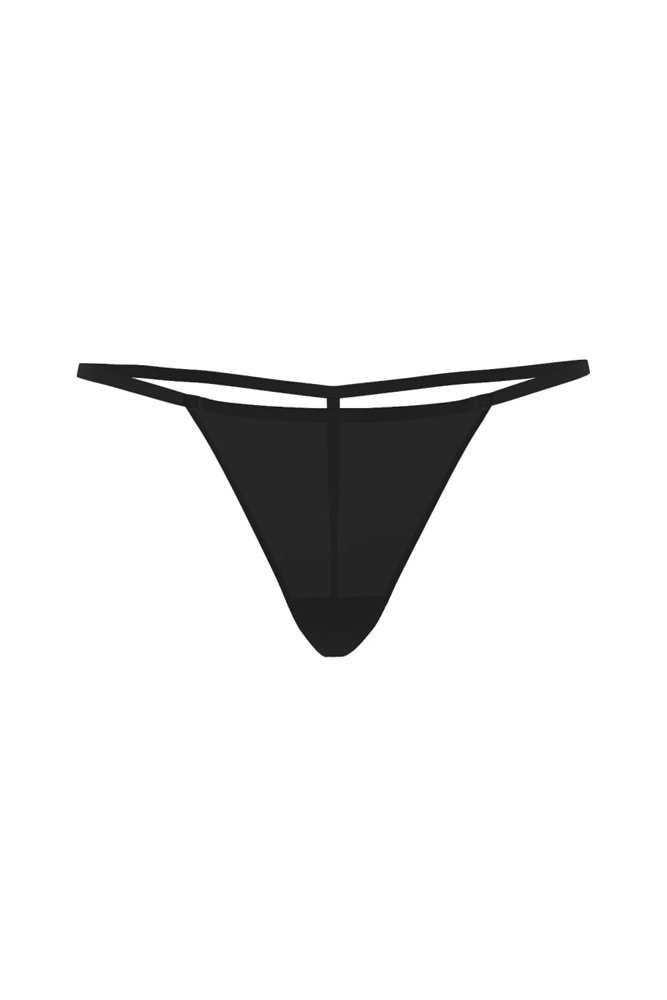 Трусики БЕЗШОВНІ СТРІНГИ BLACK V-TH Victoria`s Secret