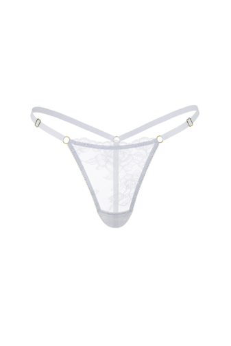 Трусики V-THONG WHITE LACE Victoria`s Secret