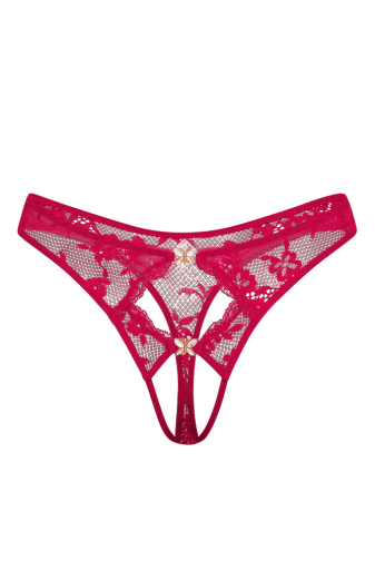 Трусики ЗІ СТРАЗАМИ З ДОСТУПОМ FUCHSIA BUTTERFLY EMBL Victoria`s Secret