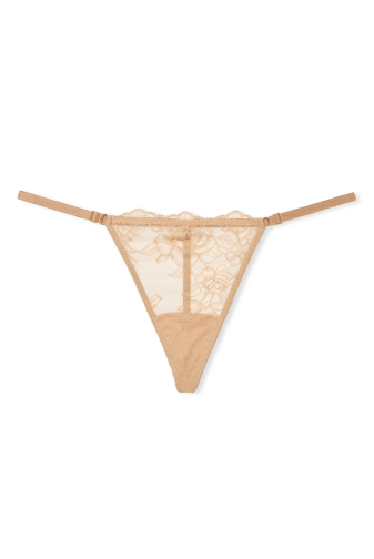 Трусики V-THONG NUDE LACE Victoria`s Secret