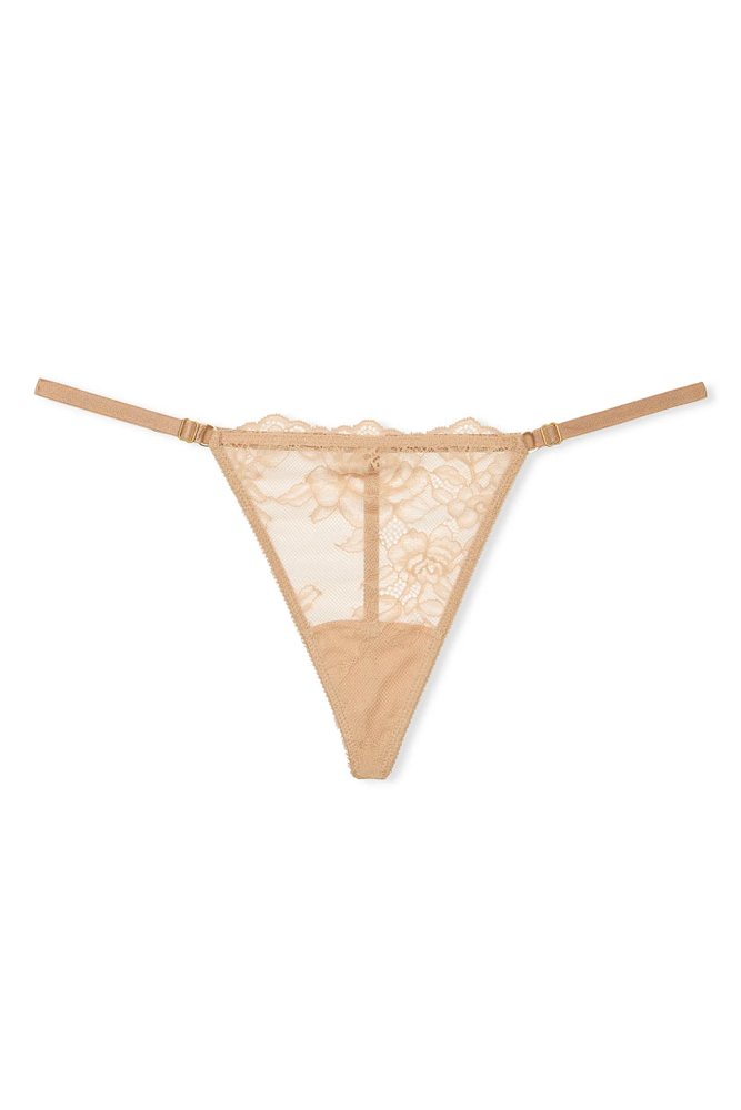 Трусики V-THONG NUDE LACE Victoria`s Secret