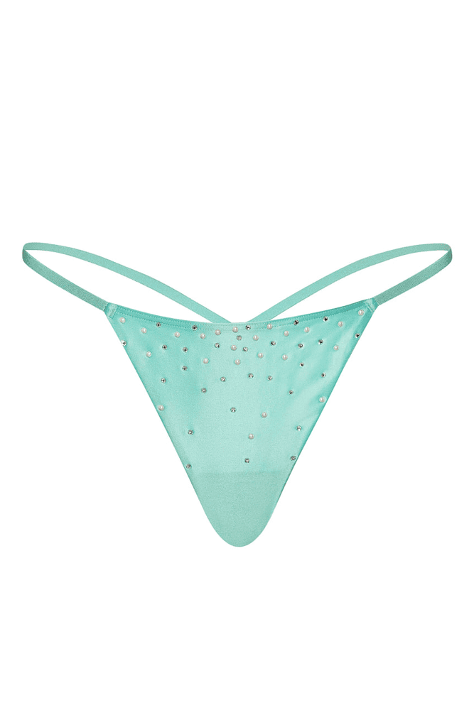 Трусики V-THONG MINT EMBL Victoria`s Secret