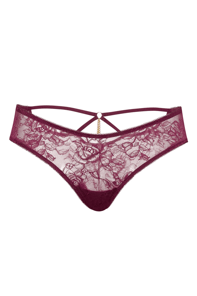 Трусики МЕРЕЖИВНІ ЛЮКС БРАЗИЛІАНИ KIR LACE EMBL Victoria`s Secret