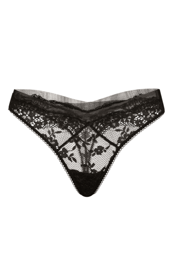 Трусики VERY SEXY СТРІНГИ BLACK MESH EMBR Victoria`s Secret