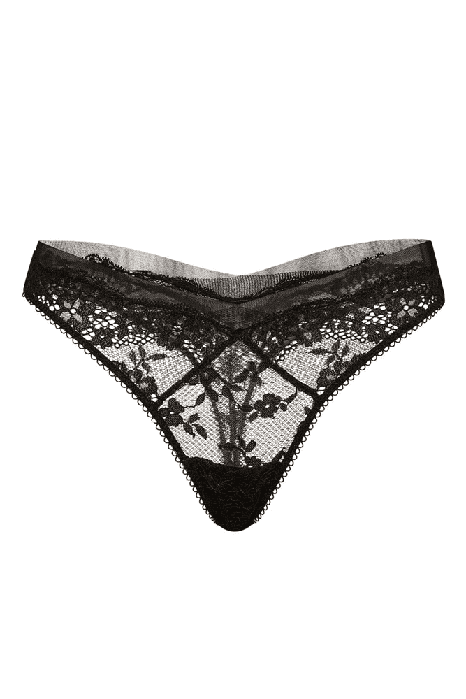 Трусики VERY SEXY СТРІНГИ BLACK MESH EMBR Victoria`s Secret