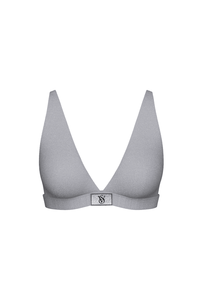 БЮСТГАЛЬТЕР ЗІ СТРАЗАМИ БЕЗ ПУШ-АП GREY EMBL Victoria`s Secret