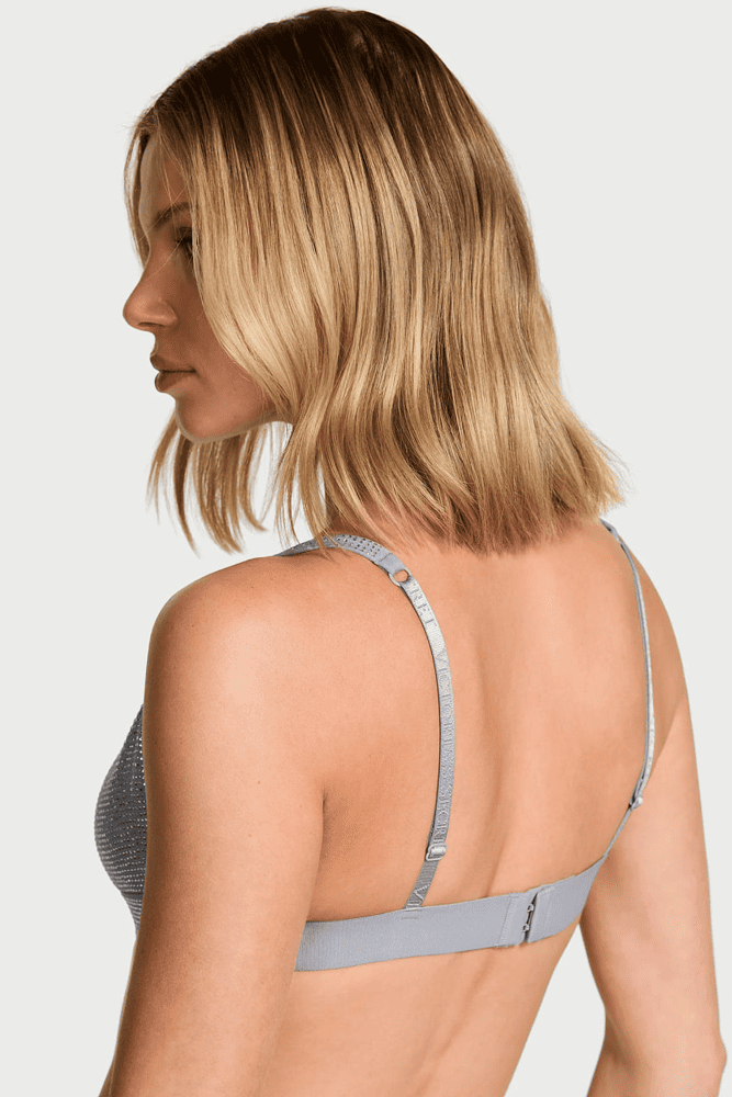 БЮСТГАЛЬТЕР ЗІ СТРАЗАМИ БЕЗ ПУШ-АП GREY EMBL Victoria`s Secret БЮСТГАЛЬТЕР ЗІ СТРАЗАМИ БЕЗ ПУШ-АП GREY EMBL Victoria`s Secret