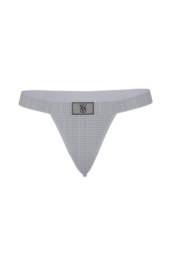 Трусики ЗІ СТРАЗАМИ СТРІНГИ GREY EMBL Victoria`s Secret