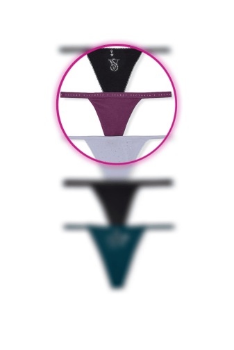 Трусики БАВОВНЯНІ СТРІНГИ VIOLET V-TH Victoria`s Secret