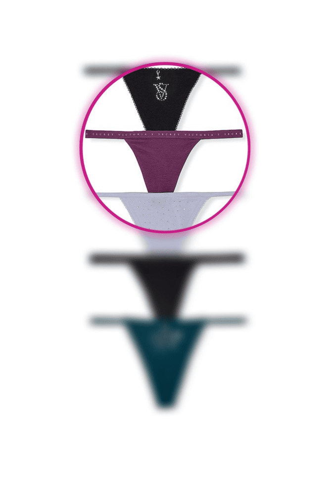 Трусики БАВОВНЯНІ СТРІНГИ VIOLET V-TH Victoria`s Secret