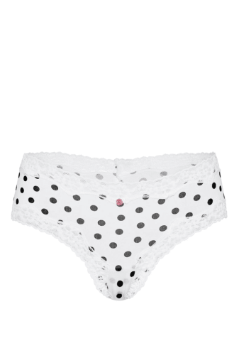 Трусики БАВОВНЯНІ БРАЗИЛІАНИ BLACK DOT ROSE Victoria`s Secret