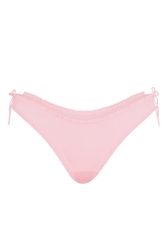 Трусики БАВОВНЯНІ СТРІНГИ РУБЧИК PUREST PINK BOW BACK Victoria`s Secret