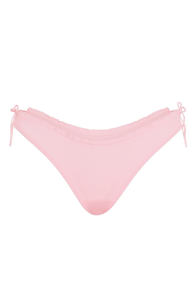 Трусики БАВОВНЯНІ СТРІНГИ РУБЧИК PUREST PINK BOW BACK Victoria`s Secret