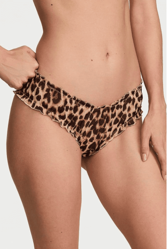 Трусики МЕРЕЖИВНІ ЛЮКС БРАЗИЛІАНИ LEO RUFFLE Victoria`s Secret