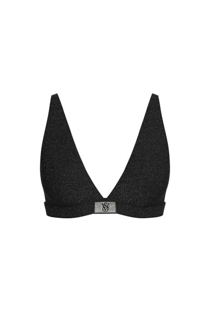 БЮСТГАЛЬТЕР ЗІ СТРАЗАМИ БЕЗ ПУШ-АП BLACK EMBL Victoria`s Secret