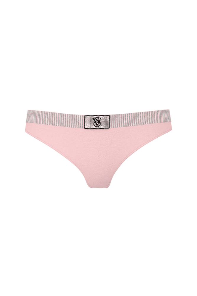 Трусики БАВОВНЯНІ СТРІНГИ PINK EMBL LUXE Victoria`s Secret